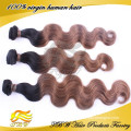 100% Human Hair Weaves Virgin Brazilian Body Wave Ombre Hair 1B/#8 Extensions